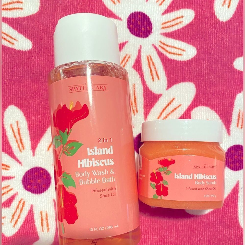 🛍️The Spathecary 2 in 1 Island Hibiscus 🌺 Body Wash& Body Scrub🔥